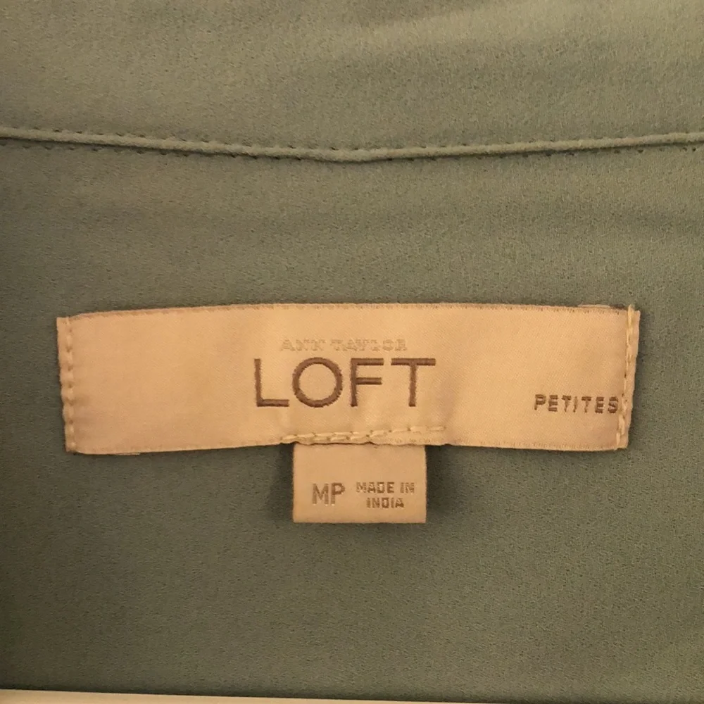 Turquoise Flowy Button Down - Picture 5 of 5